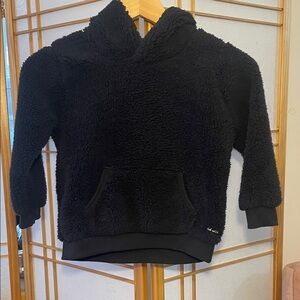 Cotton On Black Fuzzy Kids Hoodie